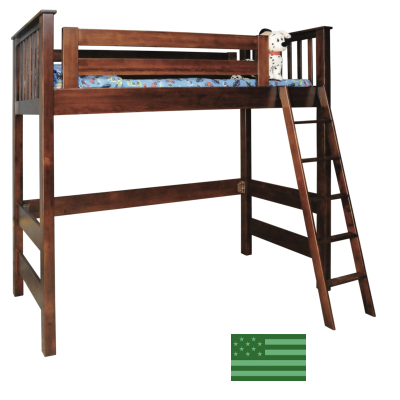 Amish Topeka Open Loft Bed